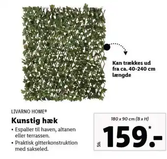 Lidl Kunstig hæk tilbud