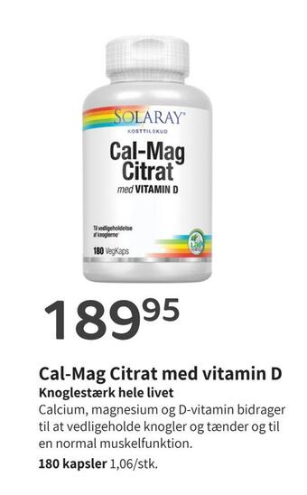 Cal-mag citrat med vitamin d