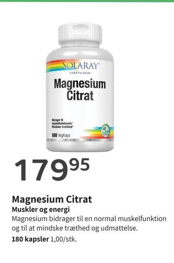Helsam Magnesium citrat tilbud