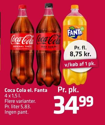 Fleggaard Coca cola el. fanta tilbud