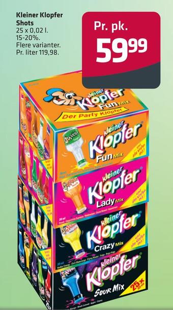 Fleggaard Kleiner klopfer shots tilbud