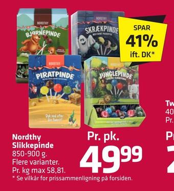 Fleggaard Nordthy slikkepinde tilbud