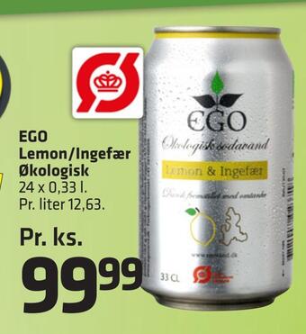 Fleggaard Ego lemon/ingefær økologisk tilbud