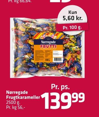 Fleggaard Nørregade frugtkarameller tilbud