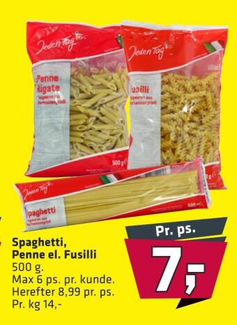 Fleggaard Spaghetti, penne el. fusilli tilbud