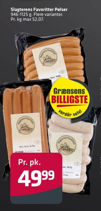 Fleggaard Slagterens favoritter pølser tilbud
