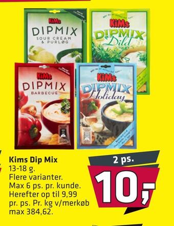 Fleggaard Kims dip mix tilbud