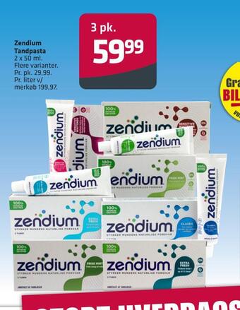 Fleggaard Zendium tandpasta tilbud