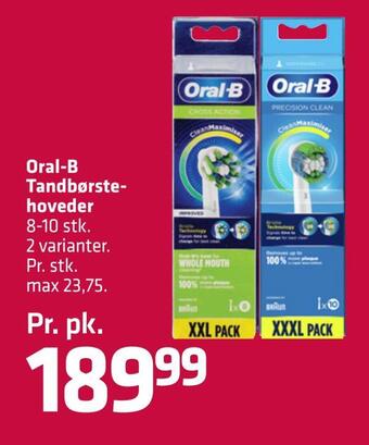 Fleggaard Oral-b tandbørstehoveder tilbud