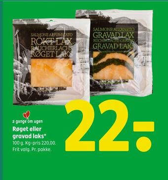 Coop 365 Røget eller gravad laks tilbud