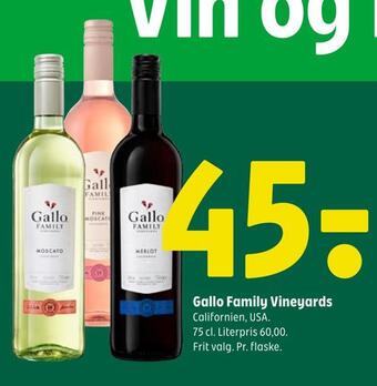 Coop 365 Gallo family vineyards tilbud