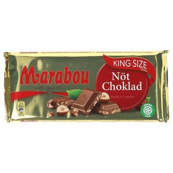 Marabou lys chokolade m. nødder gigant 250 g