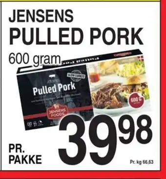 ABC Lavpris JENSENS PULLED PORK 600 gram..... tilbud