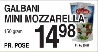ABC Lavpris GALBANI MINI MOZZARELLA tilbud
