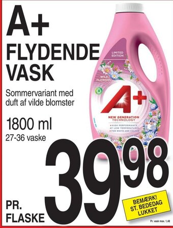 ABC Lavpris A+ FLYDENDE VASK tilbud
