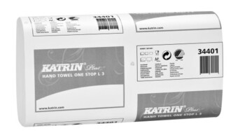 Katrin plus håndklædeark, 3-lags, hvid