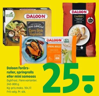 Coop 365 Daloon forårsruller tilbud