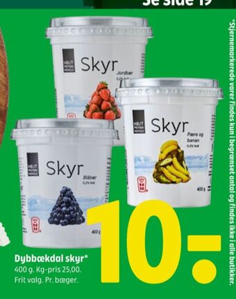 Coop 365 Dybbækdal skyr blåbær tilbud