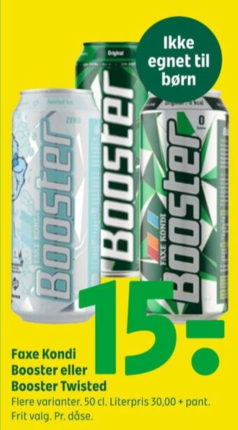 Coop 365 Booster twisted ice energidrik tilbud