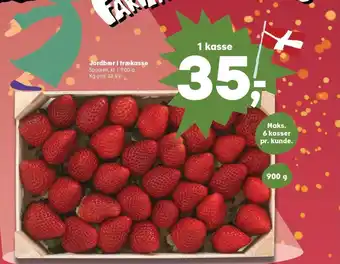Kvickly Jordbær i trækasse tilbud