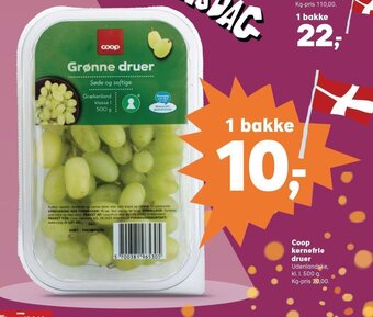 Kvickly Coop kernefrie druer tilbud