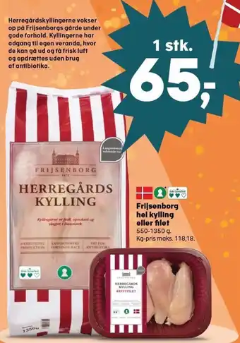 Kvickly Frijsenborg hel kylling eller filet tilbud