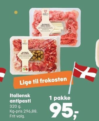 Kvickly Italiensk antipasti 320 g. tilbud