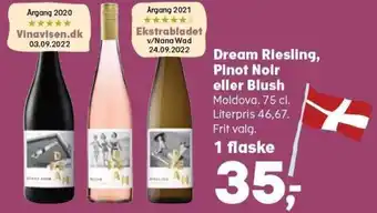 Kvickly Dream Riesling, Pinot Noir eller Blush tilbud
