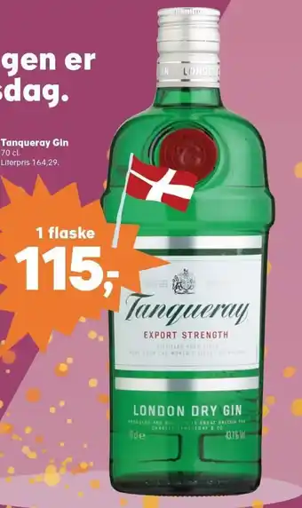 Kvickly Tanqueray Gin 70 cl. tilbud