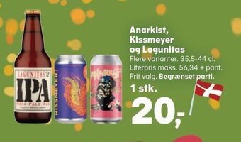 Kvickly Anarkist, Kissmeyer og Lagunitas tilbud
