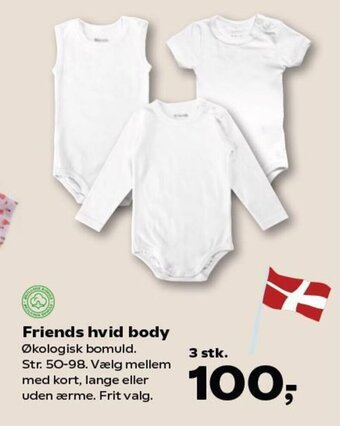 Kvickly Friends hvid body tilbud