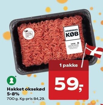 Kvickly Hakket oksekød 5-8% tilbud