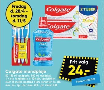 Bilka Colgate mundpleje tilbud