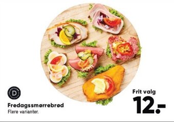 Bilka Fredagssmørrebrød tilbud
