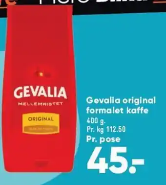 Bilka Gevalia original formalet kaffe tilbud