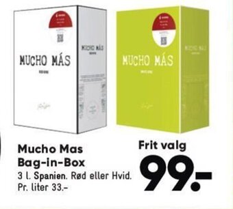 Bilka Mucho Mas Bag-in-Box tilbud