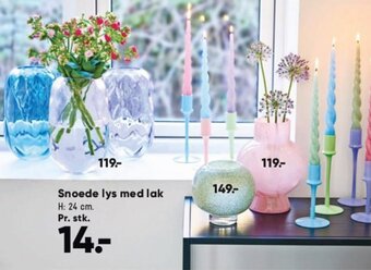 Bilka Snoede lys med lak tilbud
