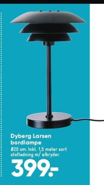 Bilka Dyberg Larsen bordlampe tilbud