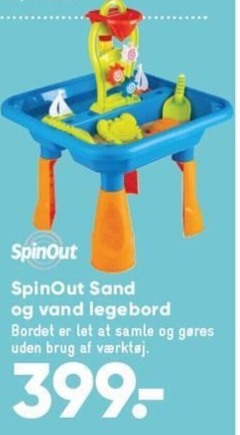 Bilka SpinOut Sand og vand legebord tilbud