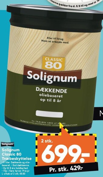 Bilka Solignum Classic 80 Træbeskyttelse tilbud