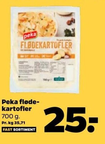 Netto Peka fløde-kartofler 700 g. tilbud