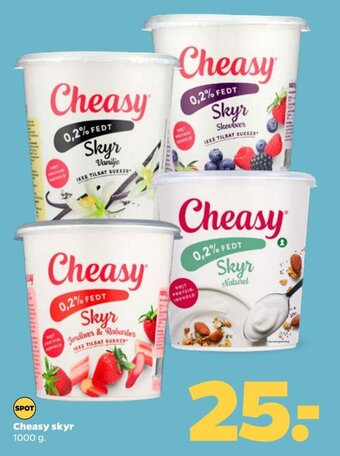 Netto Cheasy skyr 1000 g. tilbud