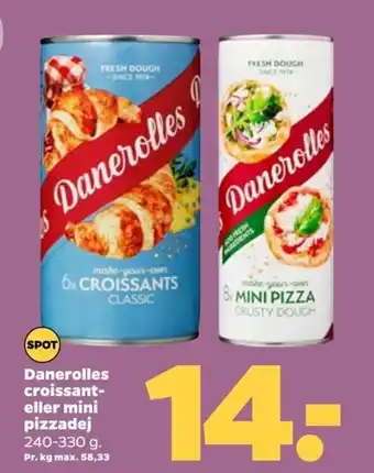 Netto Danerolles croissant- eller mini pizzadej tilbud