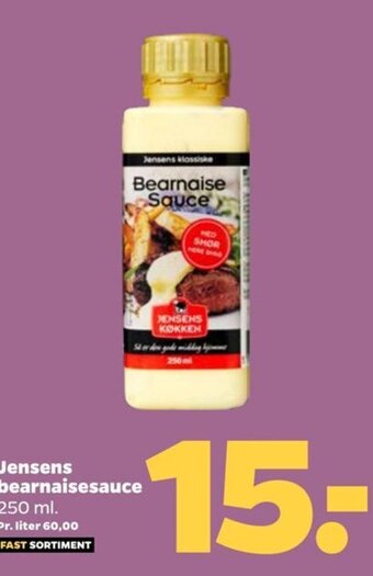 Netto Jensens bearnaisesauce 250 ml. tilbud