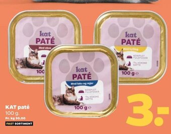 Netto KAT paté 100 g. tilbud