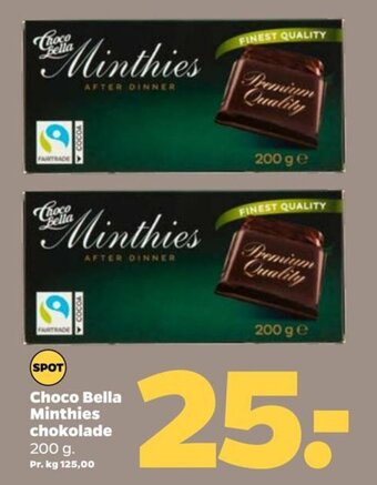 Choco Bella Minthies chokolade
