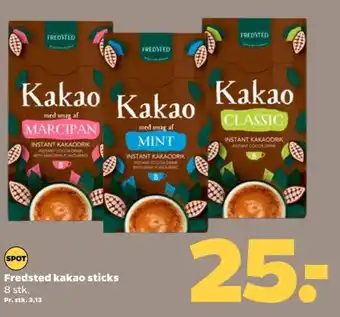 Netto Fredsted kakao sticks 8 stk. tilbud