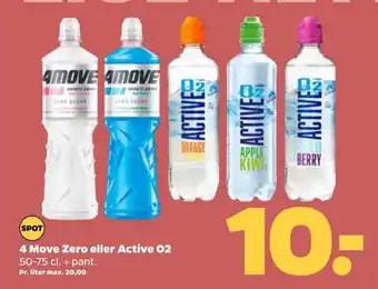 Netto 4 Move Zero eller Active 02 50-75 cl. tilbud