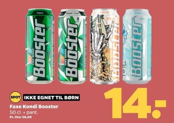 Netto Faxe Kondi Booster 50 cl. + pant. tilbud