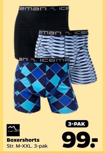 Netto Boxershorts Str. M-XXL. 3-pak tilbud